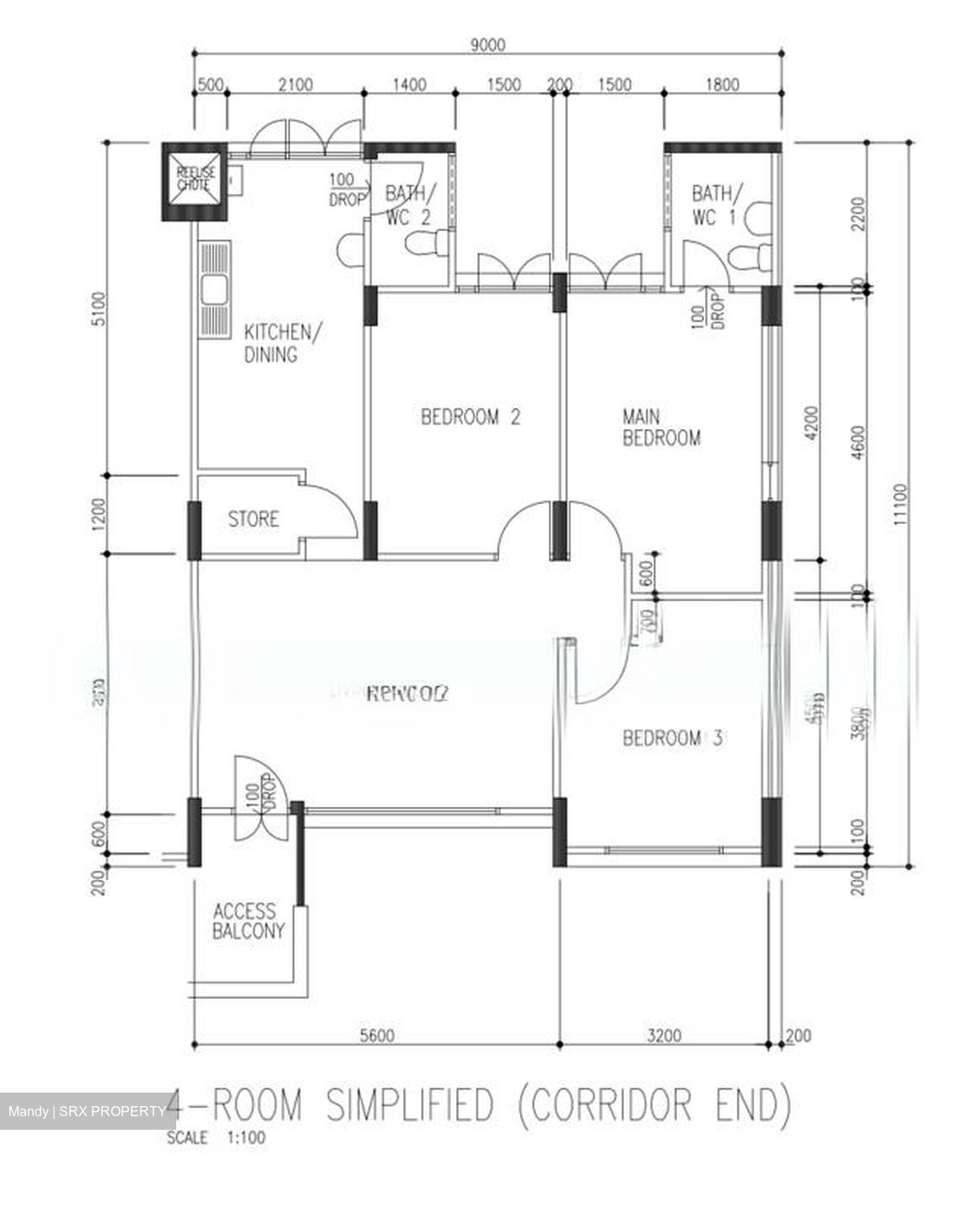 Blk 324 Woodlands Street 32 (Woodlands), HDB 4 Rooms #600723071